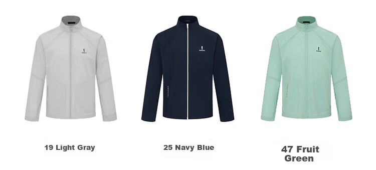 Biyinlefen Golf [UV Protection] Spring Summer Men's Sports Casual Fashion Versatile Stand Collar Stretch Comfortable Jacket 4